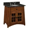 Amish 33" McCoy Mission Single Bathroom Vanity Cabinet