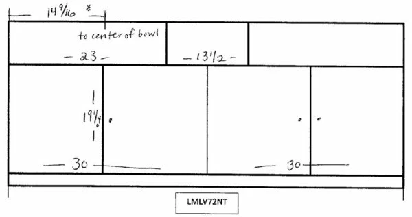 Amish 72" Henderson Mission Bathroom Double Vanity Cabinet 3 Amish 72" Henderson Mission Bathroom Double Vanity Cabinet - Image 3
