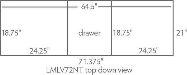 Amish 72" Henderson Mission Bathroom Double Vanity Cabinet 4 Amish 72" Henderson Mission Bathroom Double Vanity Cabinet - Image 4