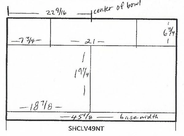 Amish 49" Norfolk Mission Single Bathroom American Vanity Cabinet 3 Amish 49" Norfolk Mission Single Bathroom American Vanity Cabinet - Image 3
