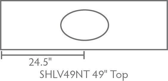 Amish 49" Norfolk Mission Single Bathroom American Vanity Cabinet 4 Amish 49" Norfolk Mission Single Bathroom American Vanity Cabinet - Image 4
