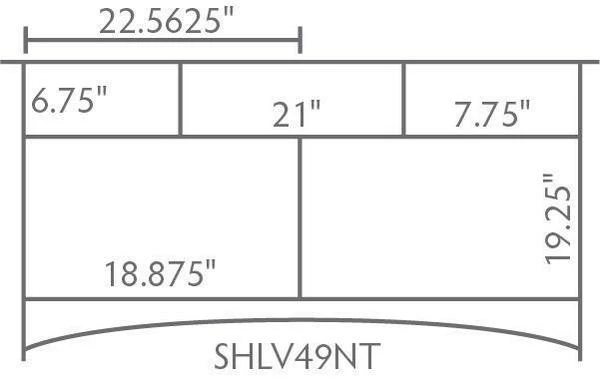 Amish 49" Norfolk Mission Single Bathroom American Vanity Cabinet 5 Amish 49" Norfolk Mission Single Bathroom American Vanity Cabinet - Image 5