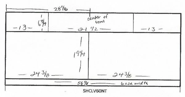 Amish 60" Norfolk Mission Single Bathroom Vanity Cabinet 3 Amish 60" Norfolk Mission Single Bathroom Vanity Cabinet - Image 3