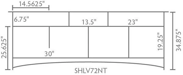 Amish 72" Norfolk Mission Vanity Cabinet 6 Amish 72" Norfolk Mission Vanity Cabinet - Image 6