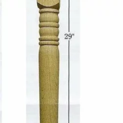 Unfinished 29" Extra Heavy Turned Dining Table Leg
