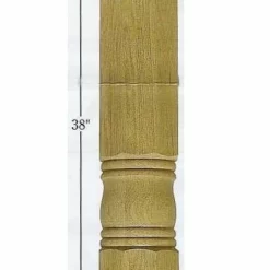 Unfinished 38" Pub Table Column Extra Long