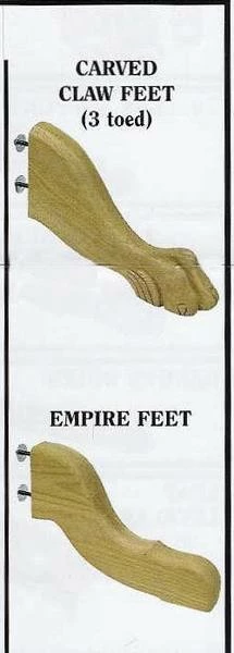 Unfinished Claw Feet Or Empire Feet 2 Unfinished Claw Feet Or Empire Feet - Image 2