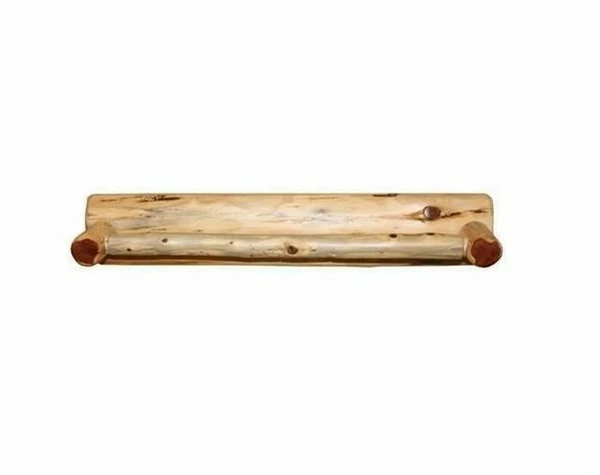 Amish Made Log Bathroom Towel Bar 2 Amish Made Log Bathroom Towel Bar - Image 2