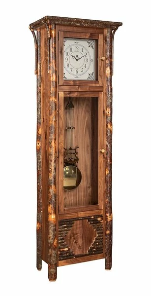 Amish Rustic Old Country Grandfather Clock With Pendulum 1 Amish Rustic Old Country Grandfather Clock With Pendulum