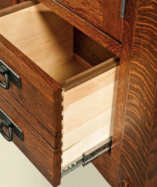 Amish Mission Clock Cabinet 6 Amish Mission Clock Cabinet - Image 6