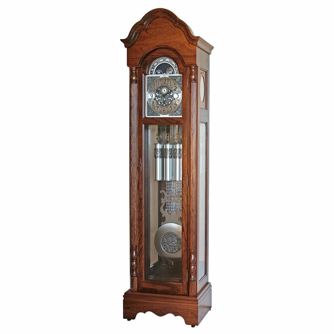 Canterbury Triple Chiming Grandfather Clock With Auto Night Silencer 1 Canterbury Triple Chiming Grandfather Clock With Auto Night Silencer