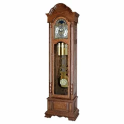 Amish Handcrafted Columbia Grandfather Clock With Auto Night Silencer