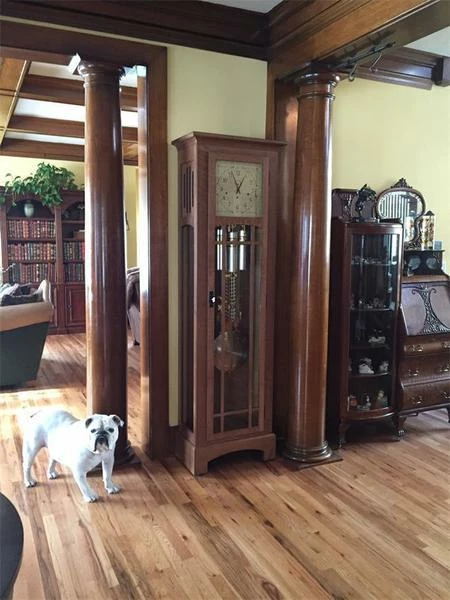 Mission Grandfather Clock With Auto Night Silencer 2 Mission Grandfather Clock With Auto Night Silencer - Image 2