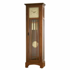 Mission Grandfather Clock With Auto Night Silencer