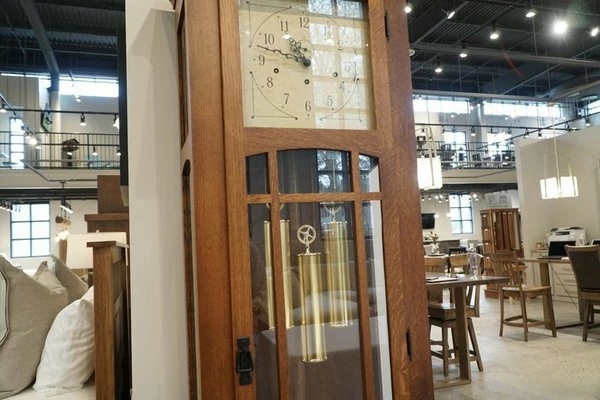 Mission Grandfather Clock With Auto Night Silencer 6 Mission Grandfather Clock With Auto Night Silencer - Image 6