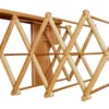 Amish Oak Wood Wall Drying Rack