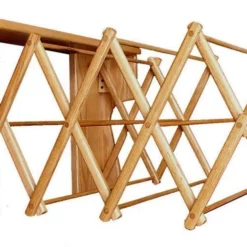 Amish Oak Wood Wall Drying Rack