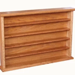 Amish Hardwood Shot Glass Display Rack