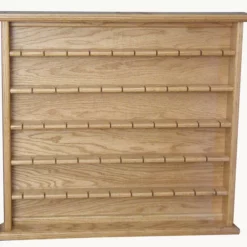 Amish Oak Large Spoon Rack Display Case