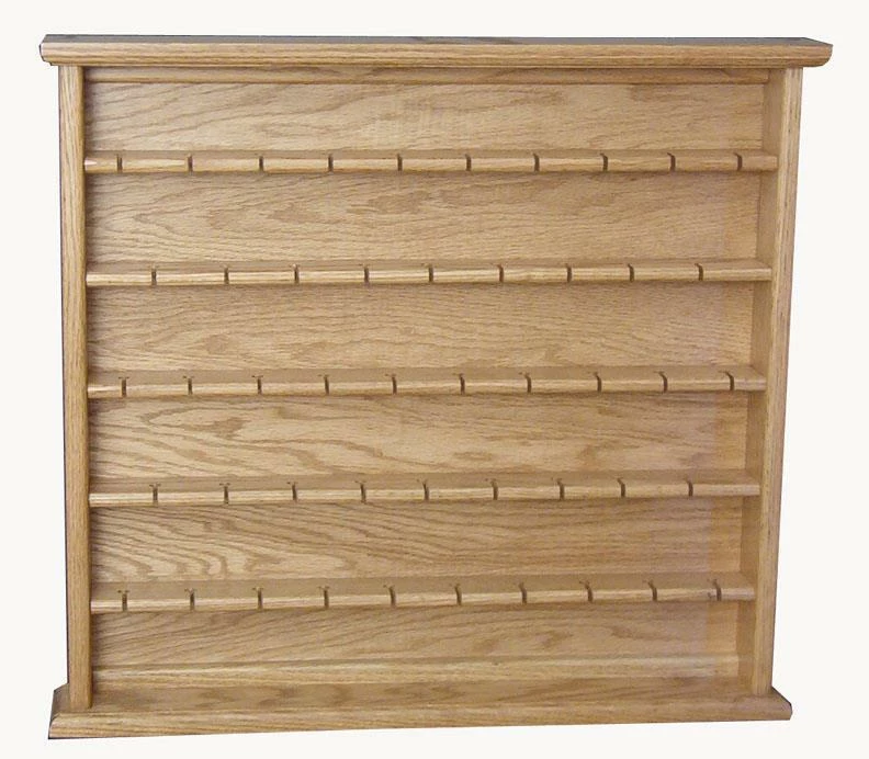 Amish Oak Large Spoon Rack Display Case 1 Amish Oak Large Spoon Rack Display Case