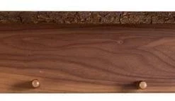 Amish Rustic Hickory Wood Wall Shelf