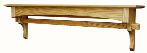 Mission Quilt Holder With Shelf -Home Decoration Sales 2024 pid 47474 Amish Hardwood Mission Quilt Shelf 60