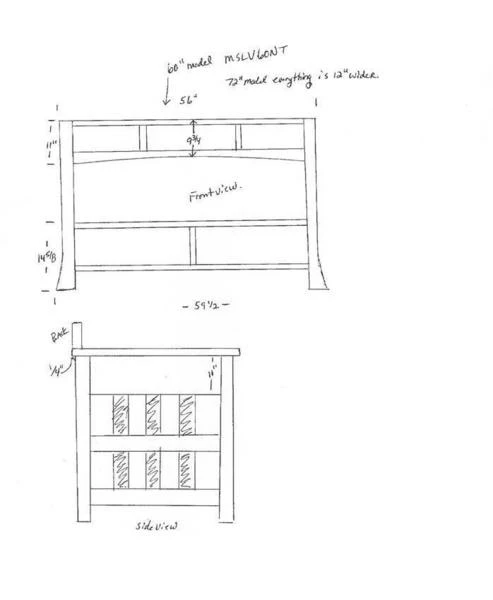 Amish 60" Marquette Mission Single Bathroom Vanity Cabinet With Inlays 2 Amish 60" Marquette Mission Single Bathroom Vanity Cabinet With Inlays - Image 2