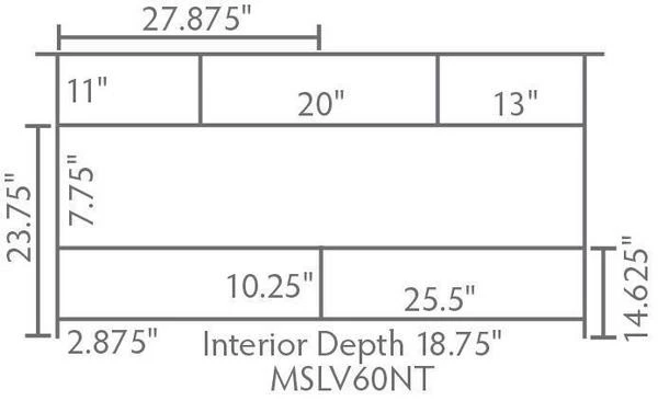 Amish 60" Marquette Mission Single Bathroom Vanity Cabinet With Inlays 4 Amish 60" Marquette Mission Single Bathroom Vanity Cabinet With Inlays - Image 4