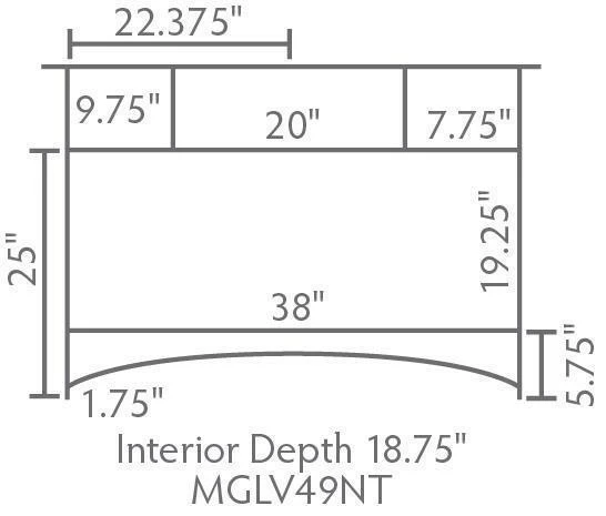 Amish 49" Portland Single Bathroom Vanity Cabinet With Inlays 11 Amish 49" Portland Single Bathroom Vanity Cabinet With Inlays - Image 11