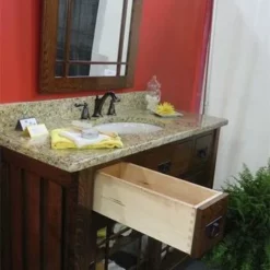 Amish 60" Portland Single Bathroom American Vanity Cabinet With Inlays -Home Decoration Sales 2024 pid 47927 Amish 60 Morgan Single Bathroom Vanity Cabinet with Inlays 280