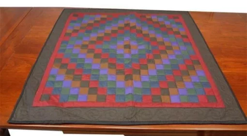 American Made Quilted Amish Colors Trip Around The World Wall Hanging -Home Decoration Sales 2024 pid 48381 American Made Quilted Amish Colors Trip Around the World Wall Hanging Hand quilted Table Runner 320