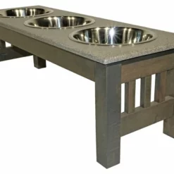 Amish Triple Bowl Dog Bowl Diner -Home Decoration Sales 2024 pid 55659 Amish Triple Bowl Dog Bowl Diner 180