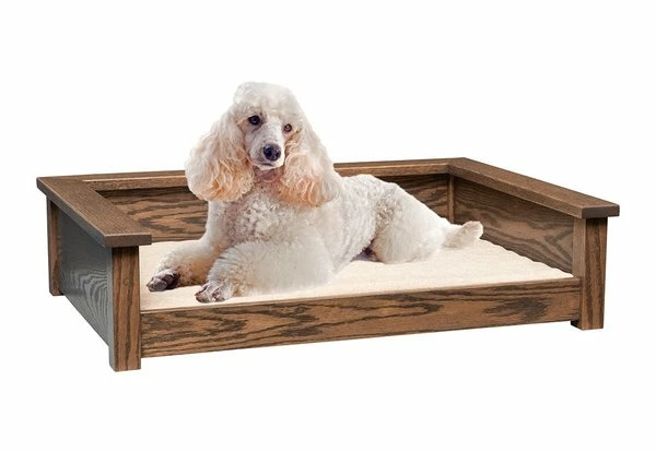 Amish Wooden Dog Bed Lounger 1 Amish Wooden Dog Bed Lounger