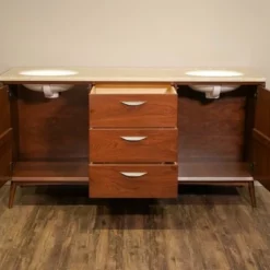 Amish Mid Century Modern Bathroom Vanity -Home Decoration Sales 2024 pid 55665 Amish Mid Century Modern Bathroom Vanity 390