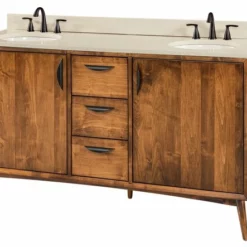 Amish Mid Century Modern Bathroom Vanity