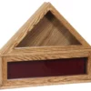 Amish Solid Wood Flag Display Case