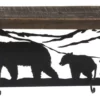 Amish Rustic Shelf With Bears