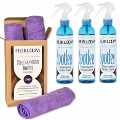 Heirloom Spotless Furniture & Glass Cleaner - 3-Pack With Cleaning Cloths