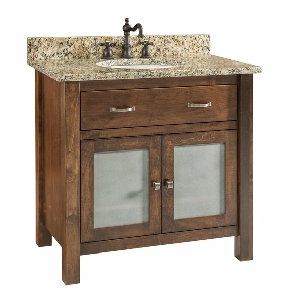 Amish Lehigh Solid Wood Bathroom Vanity 1 Amish Lehigh Solid Wood Bathroom Vanity