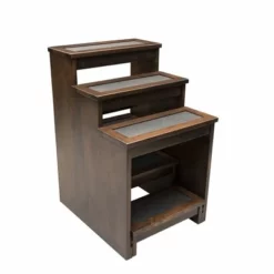 Amish Made Pet Steps With Retractable 5" Risers -Home Decoration Sales 2024 pid 65114 Amish Made Pet Steps with Retractable 5 Risers 40