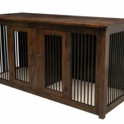 Amish Carson Double Pet Cabinet With Pads