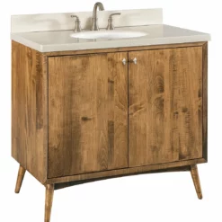 Amish 36" Mid Century Modern Bathroom Vanity