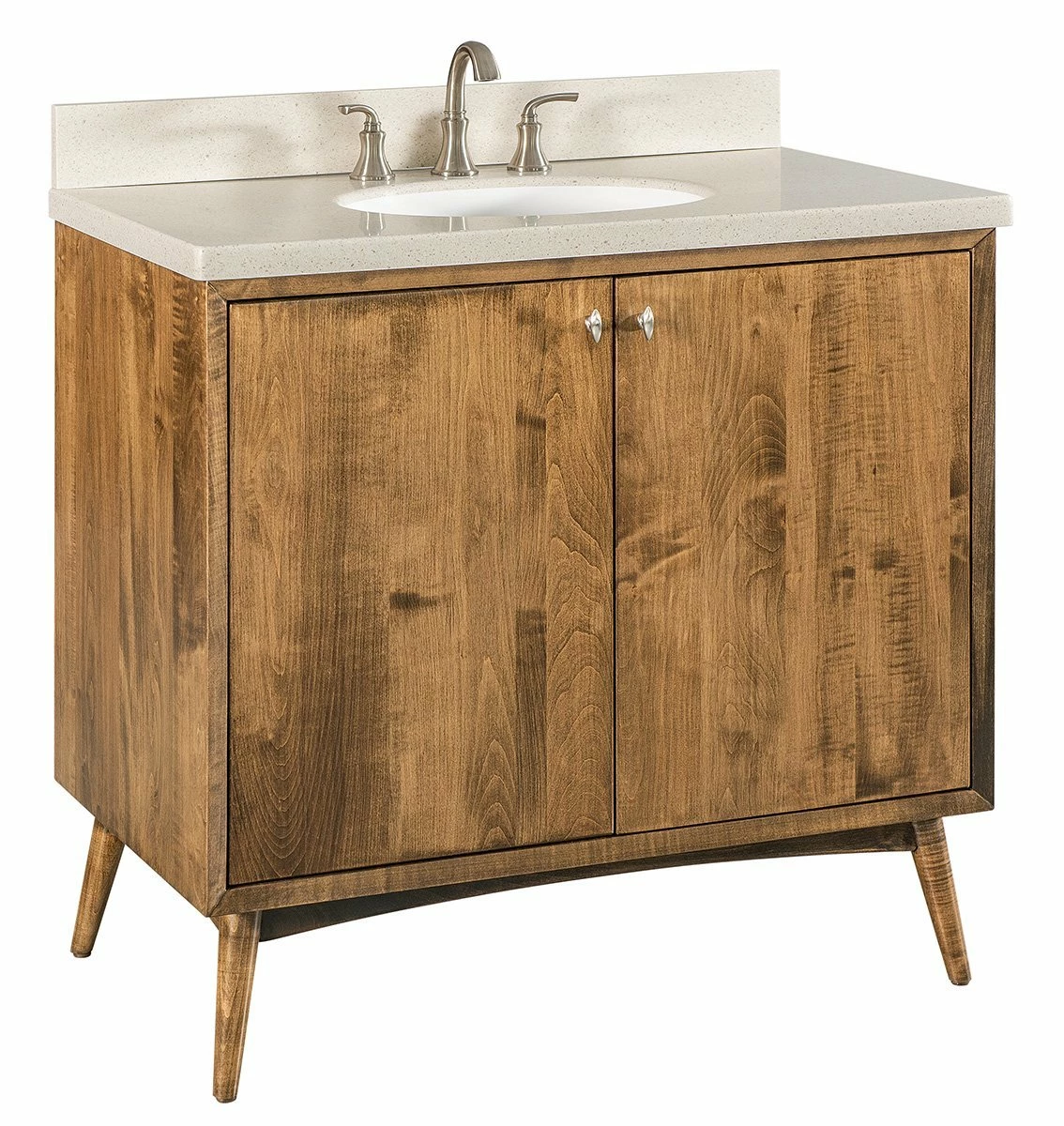 Amish 36" Mid Century Modern Bathroom Vanity 1 Amish 36" Mid Century Modern Bathroom Vanity