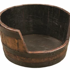 Amish Rustic Barrel Dog Bed