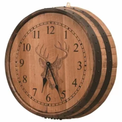 Amish Barrel Clock -Home Decoration Sales 2024 pid 65597 Amish Barrel Clock 20