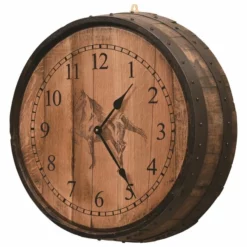 Amish Barrel Clock -Home Decoration Sales 2024 pid 65597 Amish Barrel Clock 40