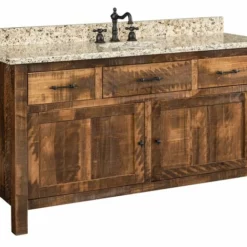 Amish Rustic Bathroom Vanity 24" - 60"