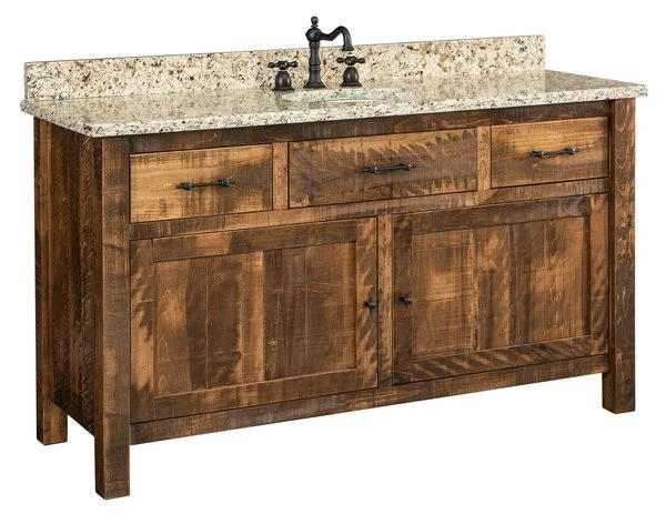 Amish Rustic Bathroom Vanity 24" - 60" 1 Amish Rustic Bathroom Vanity 24" - 60"