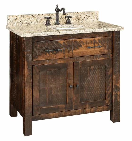 Amish Rustic Bathroom Vanity 24" - 60" 3 Amish Rustic Bathroom Vanity 24" - 60" - Image 3