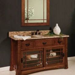 Custom Amish Mission Bathroom Vanity 33" - 72" -Home Decoration Sales 2024 pid 66084 Create Your Own Amish Mission Bathroom Vanity 33 72 55
